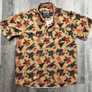 Dixxon Flannel Co Snap On Limited Edition Tiki Party D-Lite Men's Medium Shirt